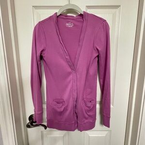 J Crew Perfect Fit Cardigan - Fushcia